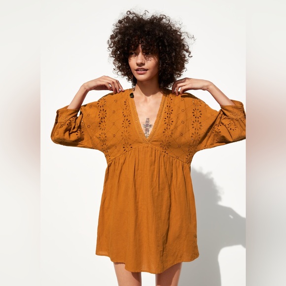 Zara Dresses & Skirts - Zara Deep Orange Dress